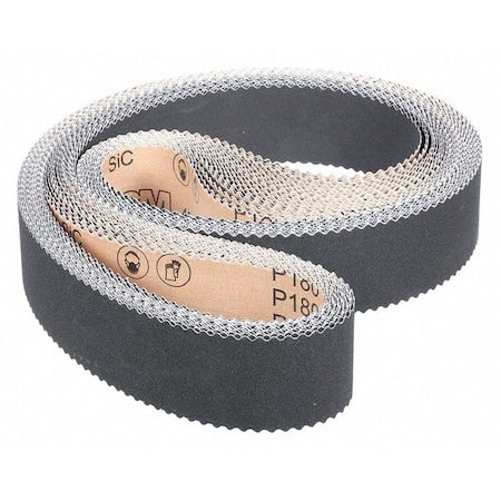 Cloth Belt 461F, 3inx106in P180 Xf-Wt Sc, PK50