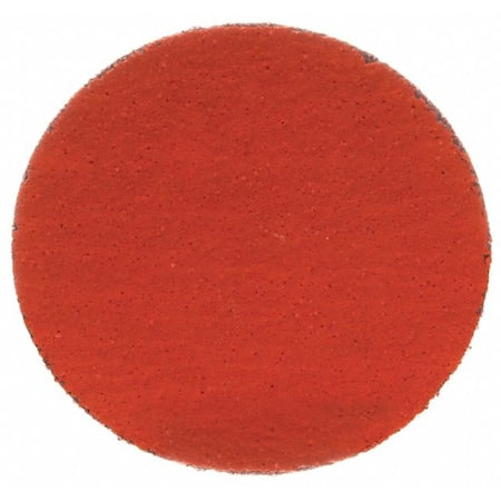 Roloc Disc Tsm 777F,2", P100 Yf-Wt, PK200, Closed Coat, Ceramic, P100 Grit, Orange