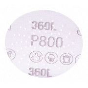 Hkit Cn SAnding Dsc 360L,20828,3in, PK500, 3" Diameter, Multi-Hole, Aluminum Oxide, P800 Grit