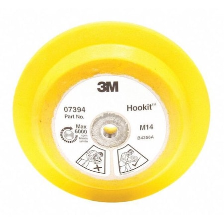 Hookit Disc Pad 07394, 178 mm x 25 mm M14-2.0 Internal, 1/pk