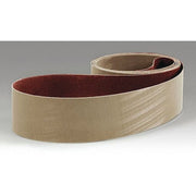 Sanding Belt, 3 in W, 132 in L, Closed Coat, Aluminum Oxide, Tan