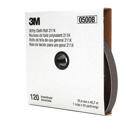 Utility Cloth Roll 211K, 1inx50yd120 J-weight, 5/pk