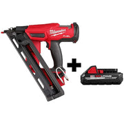 M18 FUEL 15 Gauge Finish Nailer + M18 HIGH OUTPUT CP3.0 Battery