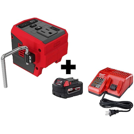 M18 TOP-OFF 175W Power Supply, with M18 REDLITHIUM XC5.0 Battery / Charger Kit