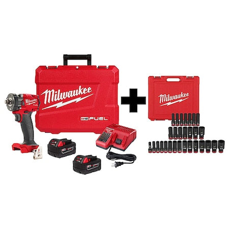 M18 1/2"Compact Impact Wrench,Socket Set