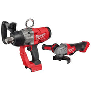 M18 FUEL 4-1/2" / 5" Braking Grinder Paddle Switch, No-Lock + M18 FUEL 1" HTIW