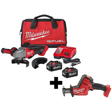 M18 FUEL HACKZALL + M18 FUEL 4-1/2" / 5" Braking Grinder Kit