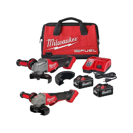 M18 FUEL 4-1/2" / 5" Variable Speed Braking Grinder + M18 FUEL 4-1/2" / 5" Braking Grinder Kit
