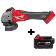M18 FUEL 4-1/2" / 5" Braking Grinder w/ ONE-KEY Slide Switch, Lock-On + M18 XC5.0 Battery