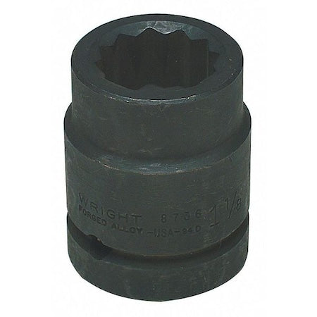 1" Dr, 2-3/8" Size, SAE Impact Socket, 12 Pts