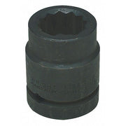 1" Dr, 1-5/8" Size, SAE Impact Socket, 12 Pts