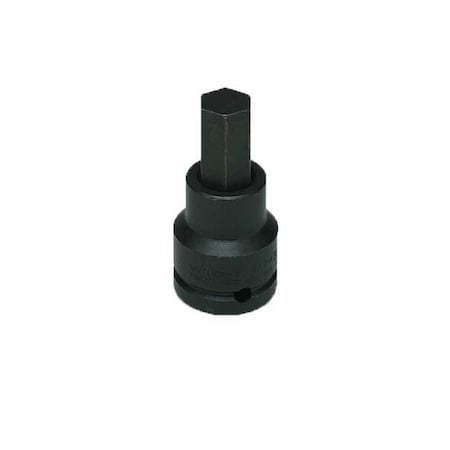 Impact Bit,3/4x3-9/32In,6 pt,Black Oxide