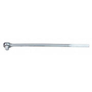 3/4" Drive 45 Geared Teeth Round Head Style Hand Ratchet, 24" L, Chrome Finish