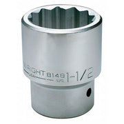 1 in Drive, 2-13/16" 12 pt SAE Socket, 12 Points