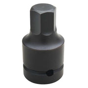 1" Drive, 5"L, Impact Socket, Black Oxide