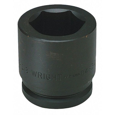 1 1/2 in Drive Impact Socket 5 1/4 in Size 6 pt Standard Depth, Black Oxide