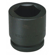 1-1/2" Drive, 3-11/16" Size, SAE Impact Socket, 6 Pts, Black Oxide