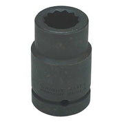 1" Drive, 1" Size, SAE Impact Socket, 12 Pts
