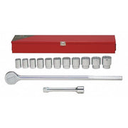 3/4" Drive Standard Socket SAE 13 Pieces 7/8 in to 1 5/8 in , Chrome