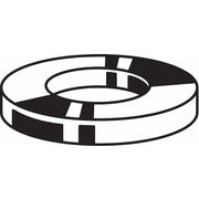 Flat Washer, For Screw Size #1 ,Stainless Steel Plain Finish, 50 PK