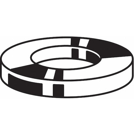 Flat Washer, For Screw Size M8 ,Stainless Steel Plain Finish, 50 PK