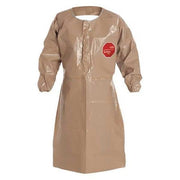 Apron, Multi-layer film barrier laminated to polypropylene (2.0 oz/yd^2) substrate, Tan, 44", 2XL