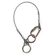 Tie-Off Adapter, 6 ft Length, 310 lb Weigth Capacity, Steel Anchor, Dual D-Ring