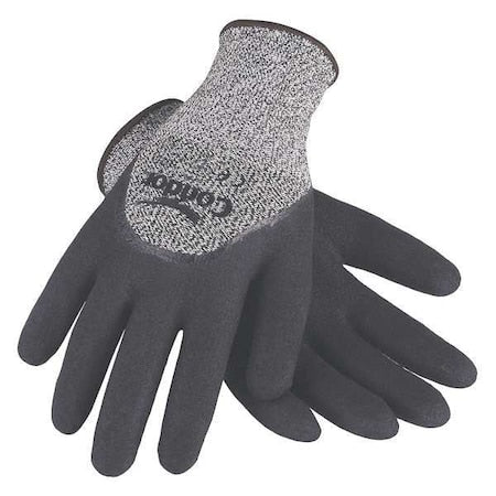 Cut Resistant Coated Gloves, Cut Level 2 ,Nitrile ,Sandy ,2XL 1 PR