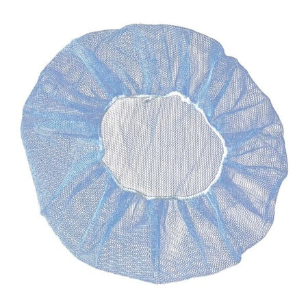 Hairnet, Polyester, 21 in Dia., Blue, M, 1000 PK