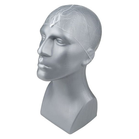 Hairnet, Nylon, 22 in Dia., White, M, 144 PK
