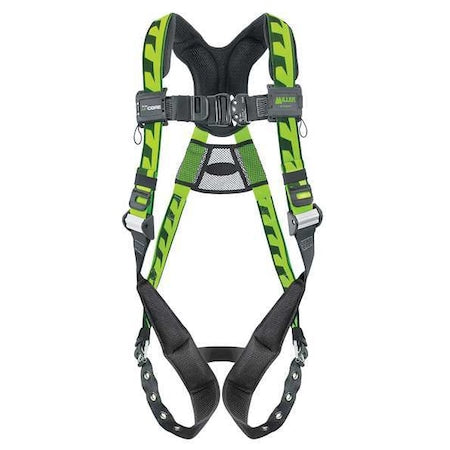 AirCore(TM) Full Body Harness, L/XL, 400 lb., Quick-Connect Chest/ Tongue Leg Straps, Back D-Ring