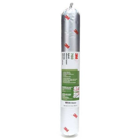 Polymer Adhesive Sealant, 20 oz, Sausage Pack, White, Polymer Base, 760 UV