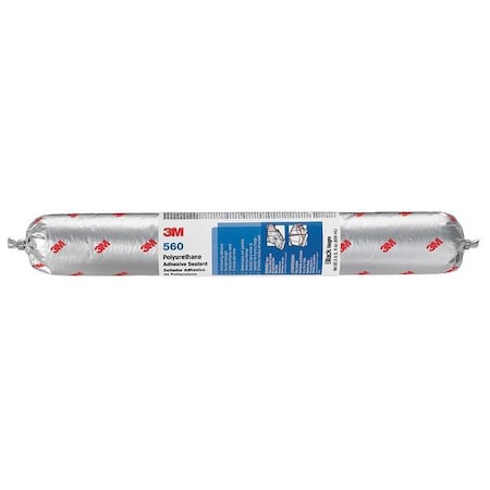 Polyurethane Adhesive Sealant, 20 oz, Sausage Pack, Black, Polyurethane Base, 560