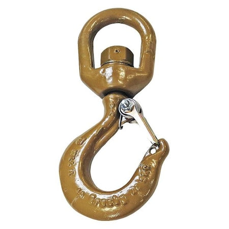 Swivel Hook,Alloy Steel,2000 lb.,Gold,