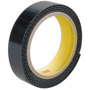 Reclosable Fastener, Rubber Adhesive, 150 ft, 5/8 in W, Black, 4 PK