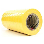 Painter's Tape, 24 mm W x 55 m L, 6.3 mil Thick, Yellow, Rubber Adhesive, 36 PK