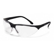 RENDEZVOUS(R), Safety Glasses, Anti-Fog & Anti-Scratch, Clear Lens, Black Frame, Half-Frame