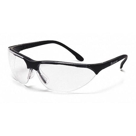 RENDEZVOUS(R), Safety Glasses, Anti-Fog & Anti-Scratch, Clear Lens, Black Frame, Half-Frame