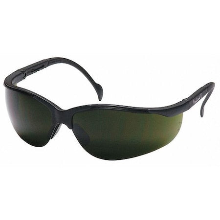 Venture II(R), Welding Safety Glasses, Anti-Scratch, IR 5.0 Lens, Black Frame, Half-Frame