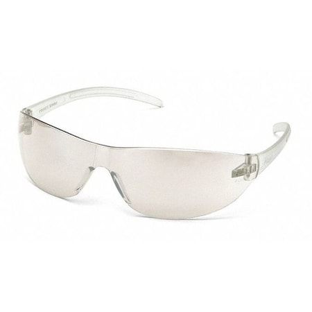 ALAIR(R), Safety Glasses, Anti-Scratch, Indoor/Outdoor Mirror Lens, Gray Frame, Frameless
