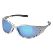 ZONE II(R), Safety Glasses, Anti-Scratch, Blue Lens, Gray Frame, Full-Frame