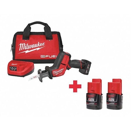 M12 FUEL HACKZALL Recip Saw Kit + M12 CP2.0 Battery 2-Pack