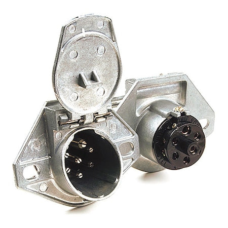 Socket, Split-Pin, Die-Cast, 7 Pole