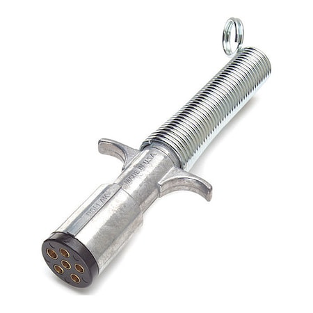 Plug w/Guard,Die-Cast,6-Pole