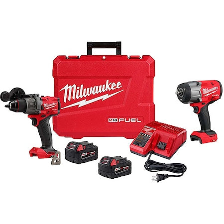 M18 FUEL 1/2" Drill/Driver Kit + M18 FUEL 1/2" High Torque Impact Wrench w/ Friction Ring
