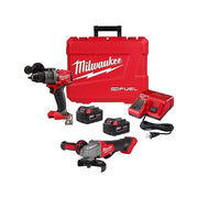 M18 FUEL 4-1/2" / 5" Braking Grinder Paddle Switch, No-Lock + M18 FUEL 1/2" Hammer Drill/Driver Kit