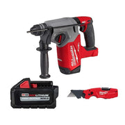 FASTBACK 6-IN-1 Utility Knife + M18 HIGH OUTPUT XC6.0 Battery + M18 FUEL 1" SDS Plus Rotary Hammer