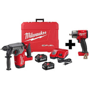 M18 FUEL 1" SDS Plus Rotary Hammer Kit + M18 FUEL 1/2" Mid-Torque Impact Wrench w/ Friction Ring