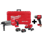 M18 FUEL 1/2 in Mid-Torque Impact Wrench + M18 FUEL 1-1/4 in SDS Plus D-Handle Rotary Hammer Kit