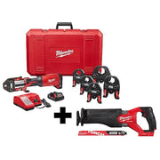 M18 FORCE LOGIC Press Tool Kit, For 1/2 in to 2 in Copper, PEX Pipe, 18 V DC